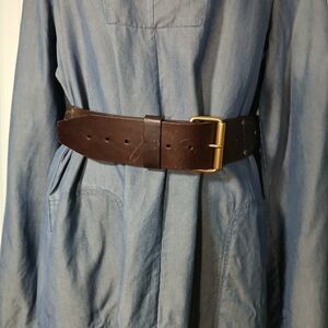 Vintage Gucci Brown Leather Belt